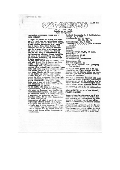 Gateavisa 1970 Nr.1